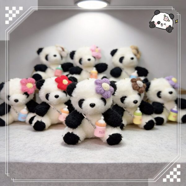 Baby Flower panda Doll keychain