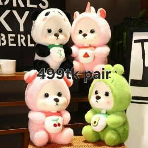 Cute panda and Linna Bear plushie
