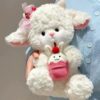 Strawberry sheep plushie