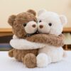 Hugging teddy bear couple plushie