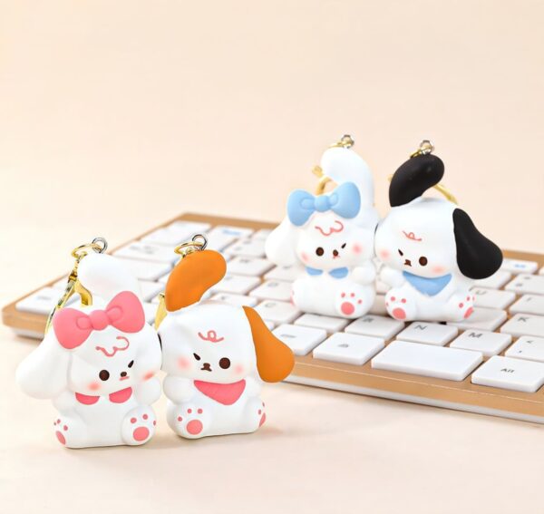 Cute Magnetic Puppy Keychain