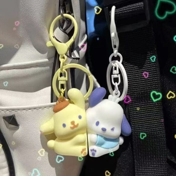 Puppy Pacha dog magnetic couple keychain