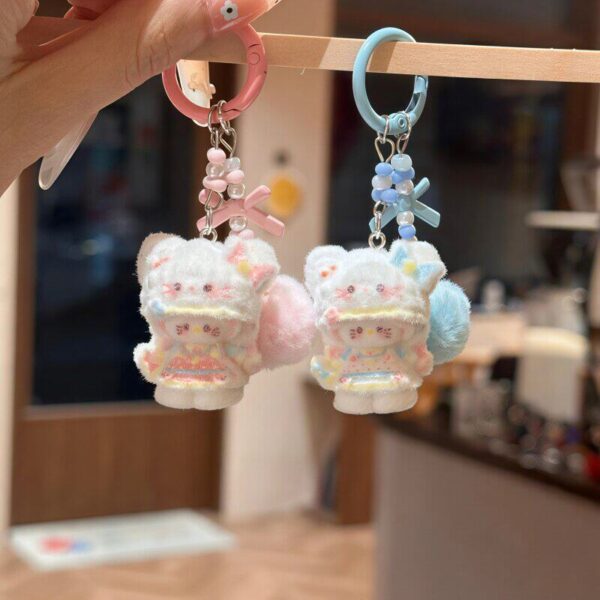Cute couple cat keychain