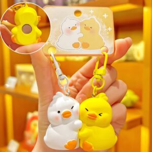 Snappy magnetic Ducks couple keychain