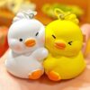 Snappy magnetic Ducks couple keychain