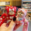 Linna Bear cute couple keychain