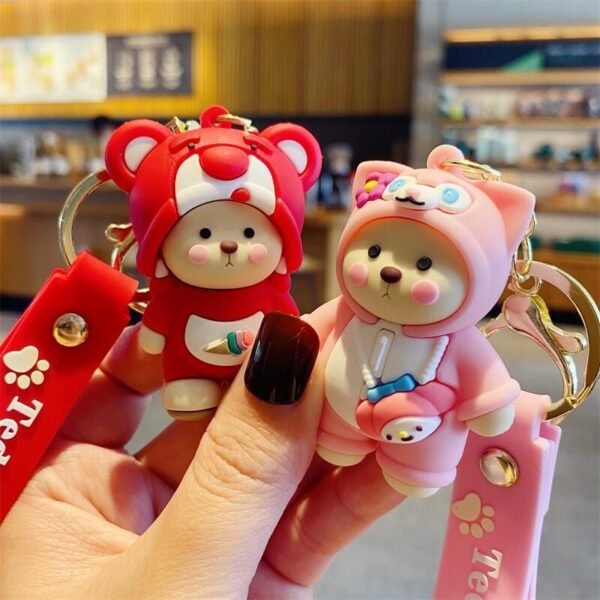 Linna Bear cute couple keychain