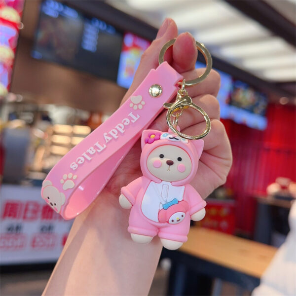 Linna Bear cute couple keychain