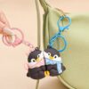 New Magnetic Penguin Couple Keychain