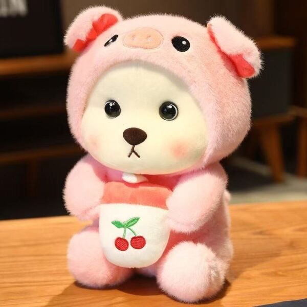 Cute panda and Linna Bear plushie