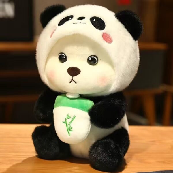 Cute panda and Linna Bear plushie