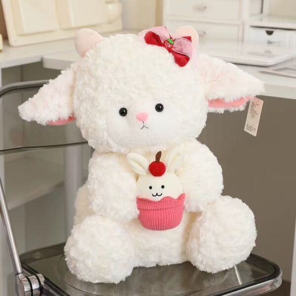 Strawberry sheep plushie