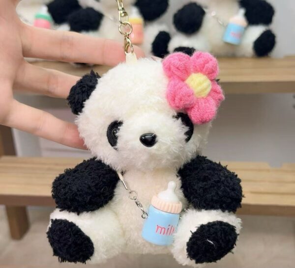 Baby Flower panda Doll keychain