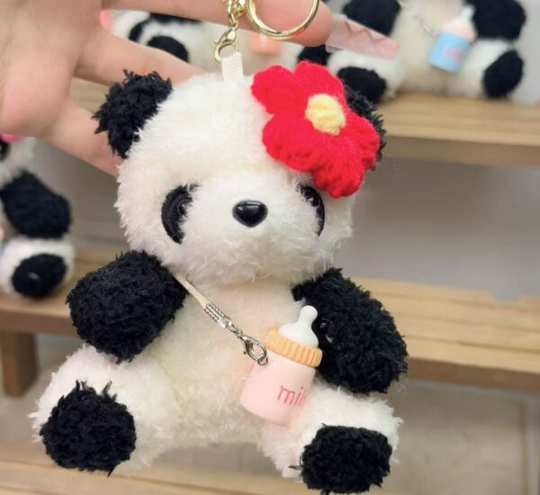 Baby Flower panda Doll keychain
