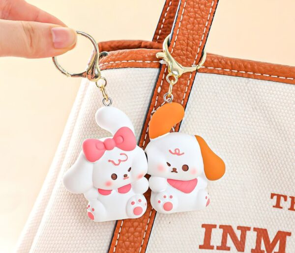 Cute Magnetic Puppy Keychain