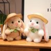 Hooded Pudding rabbit Plushie