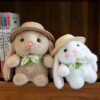 Hooded Pudding rabbit Plushie