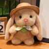 Hooded Pudding rabbit Plushie